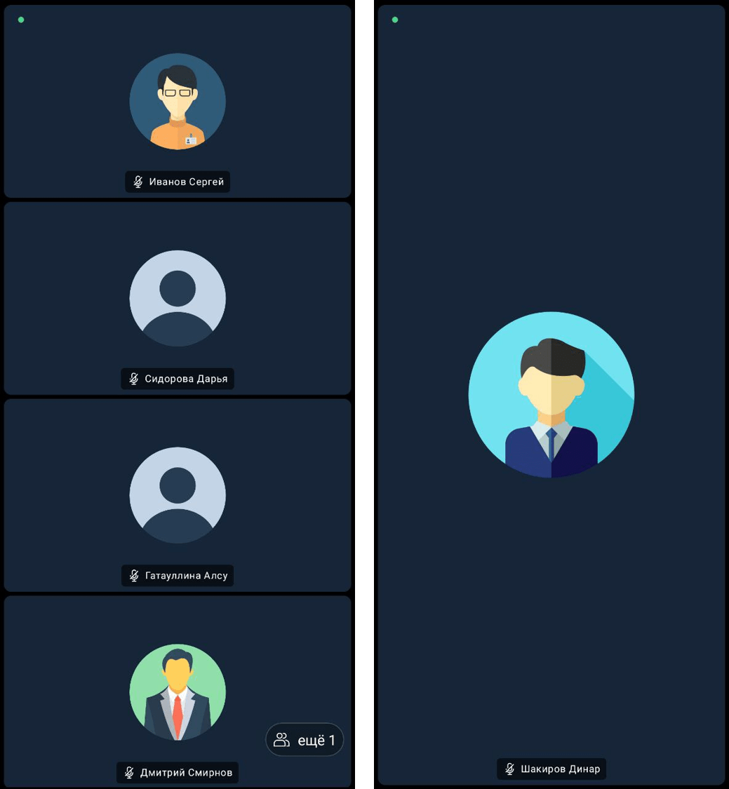 Режим SFU в Групповом звонке