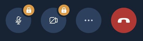 Панель управления с заблокированной трансляцией