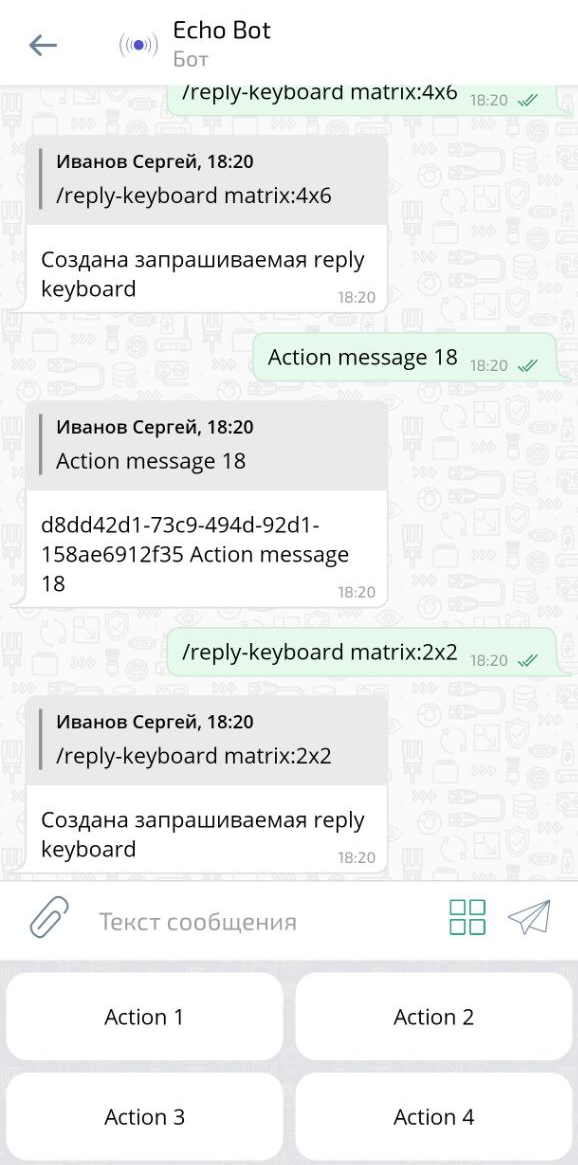 Клавиатурные действия