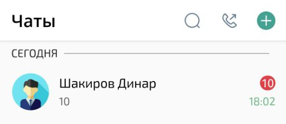 Количество новых сообщений