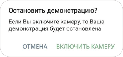 Остановка демонстрации