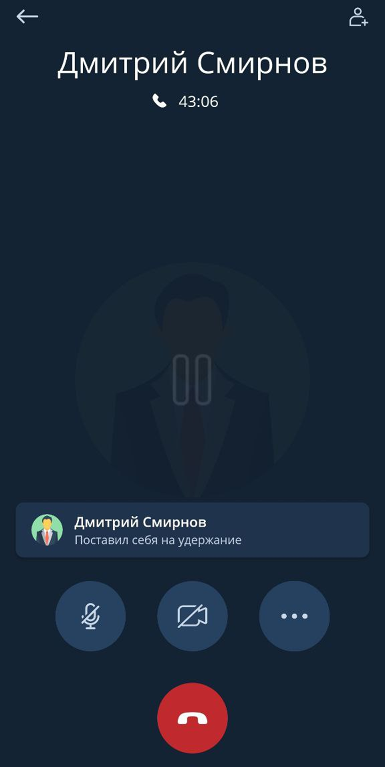 Удержание вызова