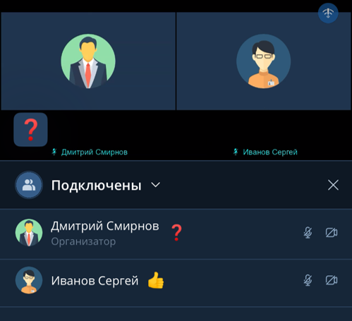 Реакции в разделе Участники