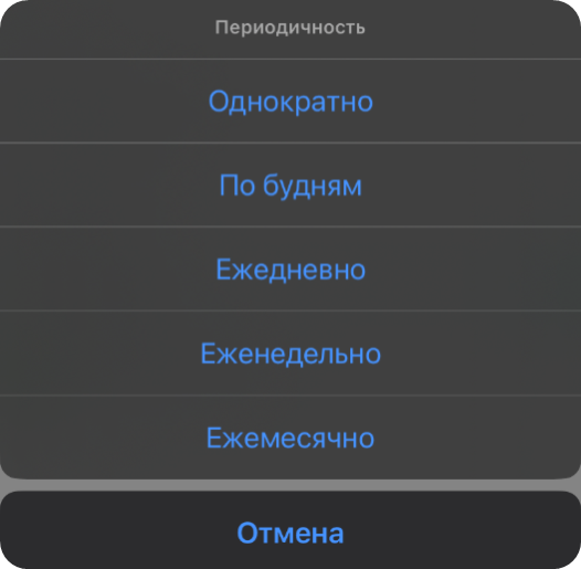 Периодичность мероприятия