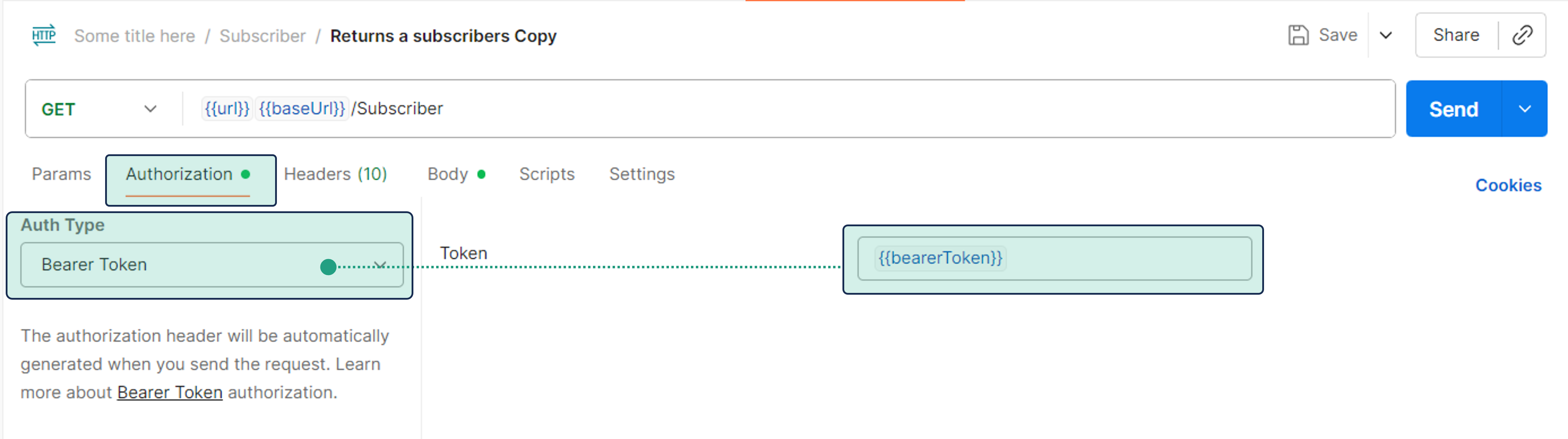 Авторизация с токеном