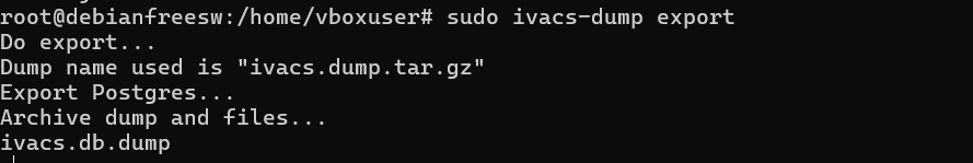 Начало создания резервной копии