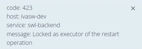 Неуспешный перезапуск