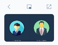 Раскрытая панель просмотра контента мероприятия