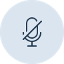 Иконка Микрофон в звонке Off