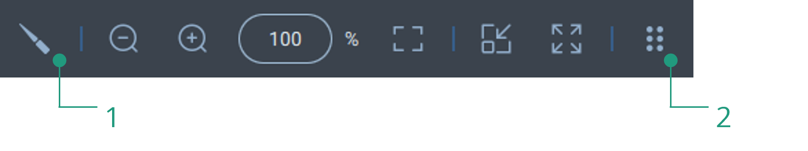 Панель управления демонстрацией файлов с изображением