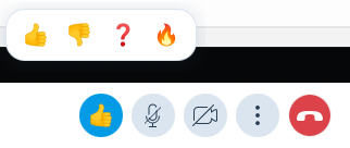 Реакции в мероприятии