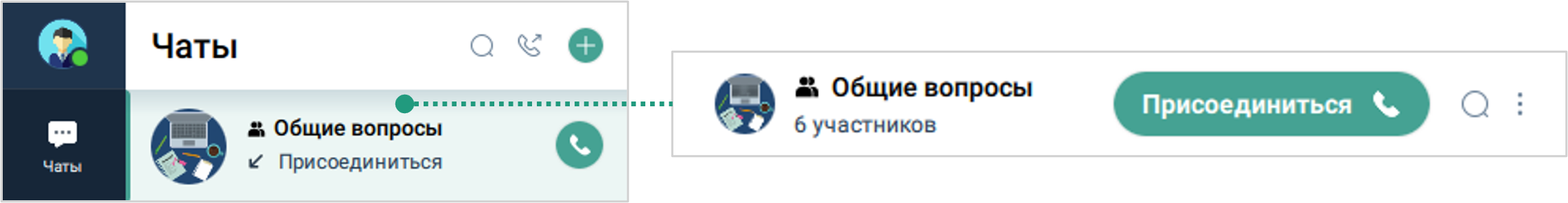 Переподключение к вызову в IVA Connect Desktop