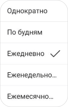 Повторяемость мероприятий