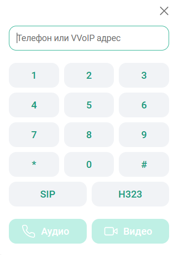 Набор номера VVoIP