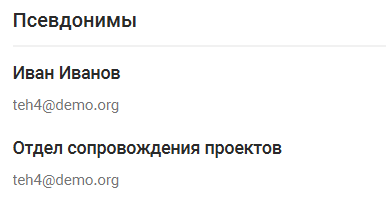 Псевдонимы