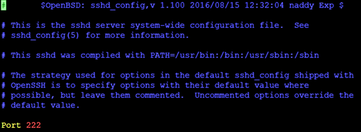 Внесение изменений в конфигурационный файл