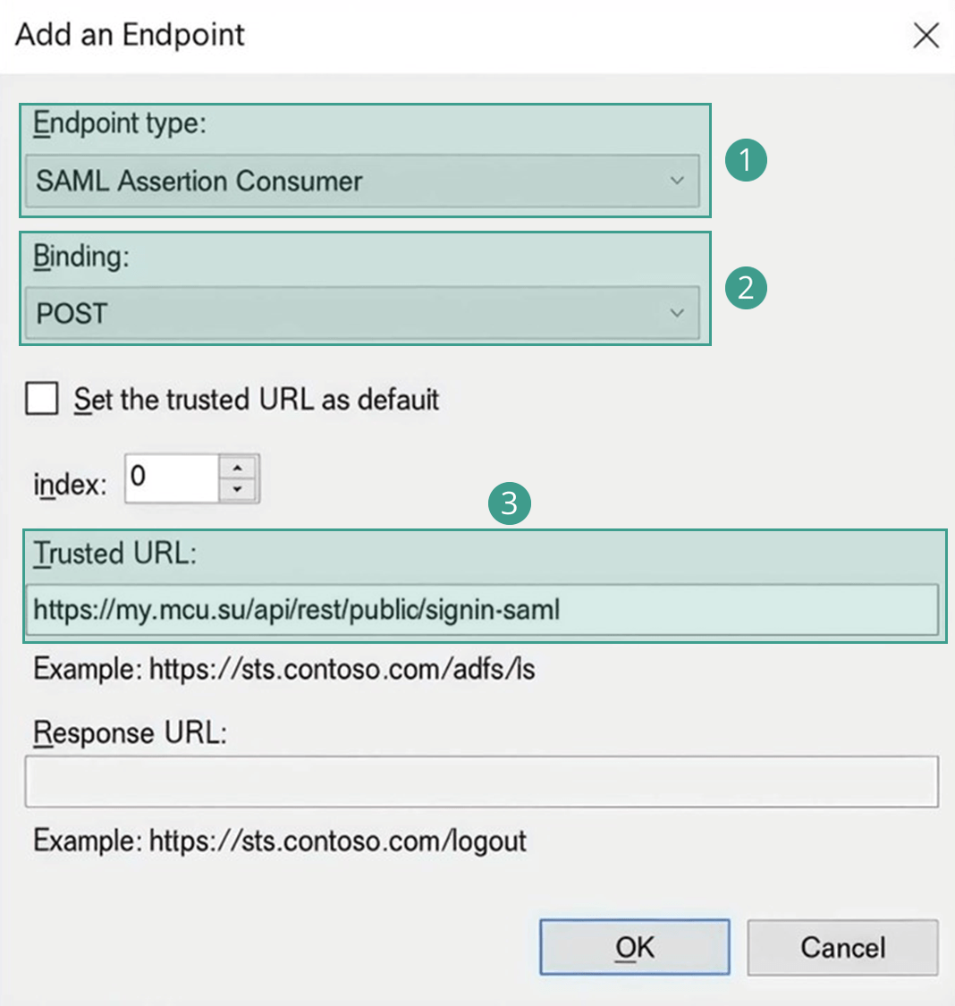 Добавление Endpoint