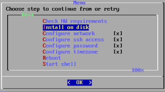 Установка на диск