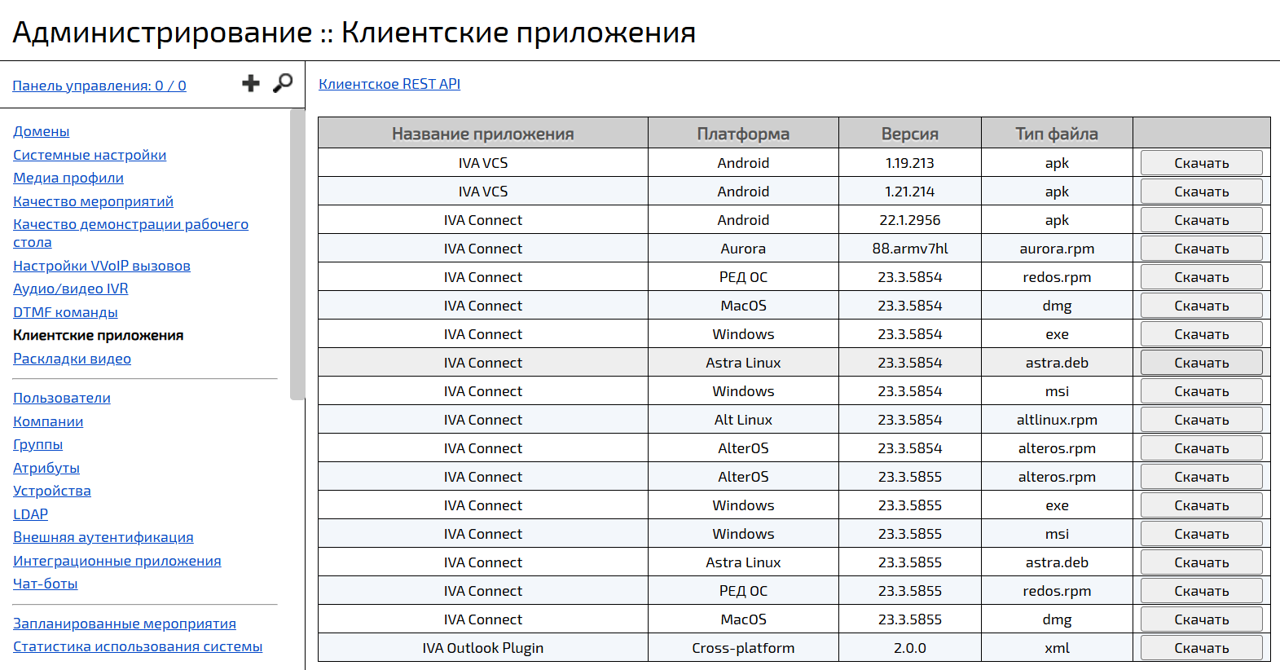 Клиентские приложения