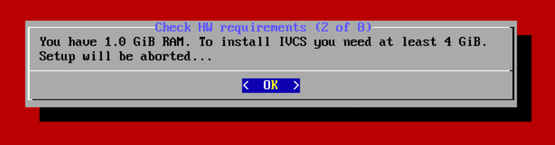Предупреждение о недостаточном количестве оперативной памяти