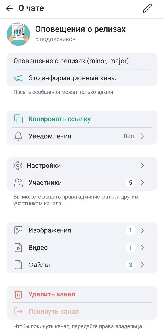 О чате