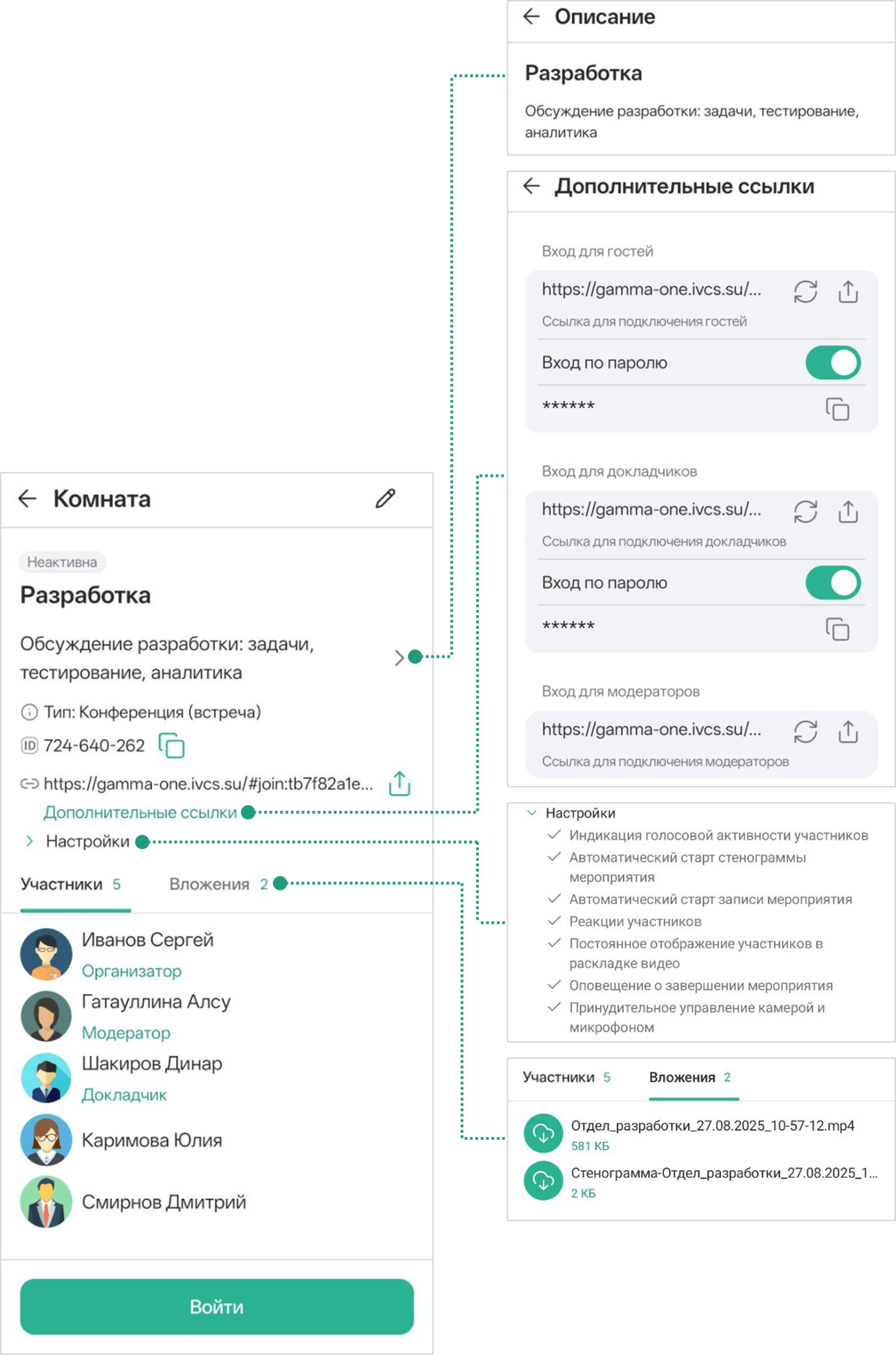 Карточка комнаты