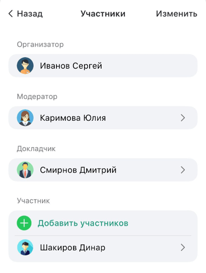 Группы ролей