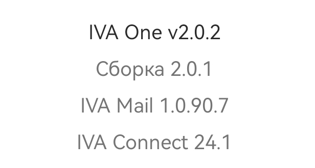 Версия Приложения