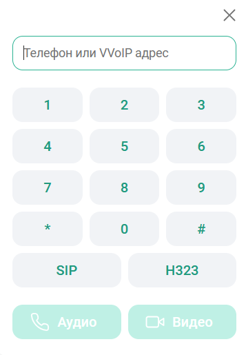 Набор номера VVoIP