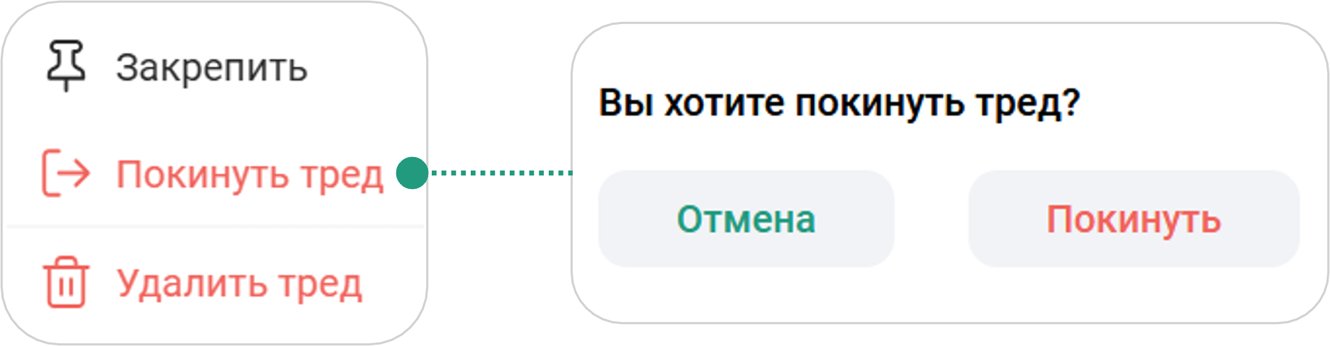 Отмена подписки