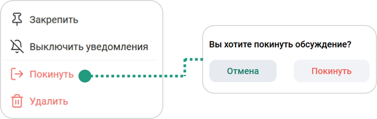 Отмена подписки