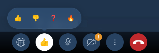 Реакции участников