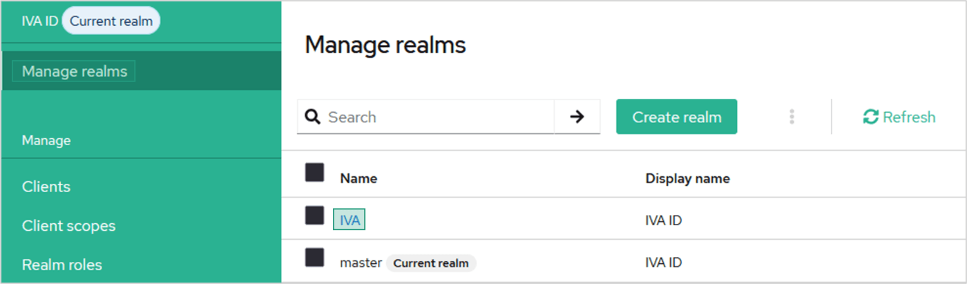 Выбор реалма