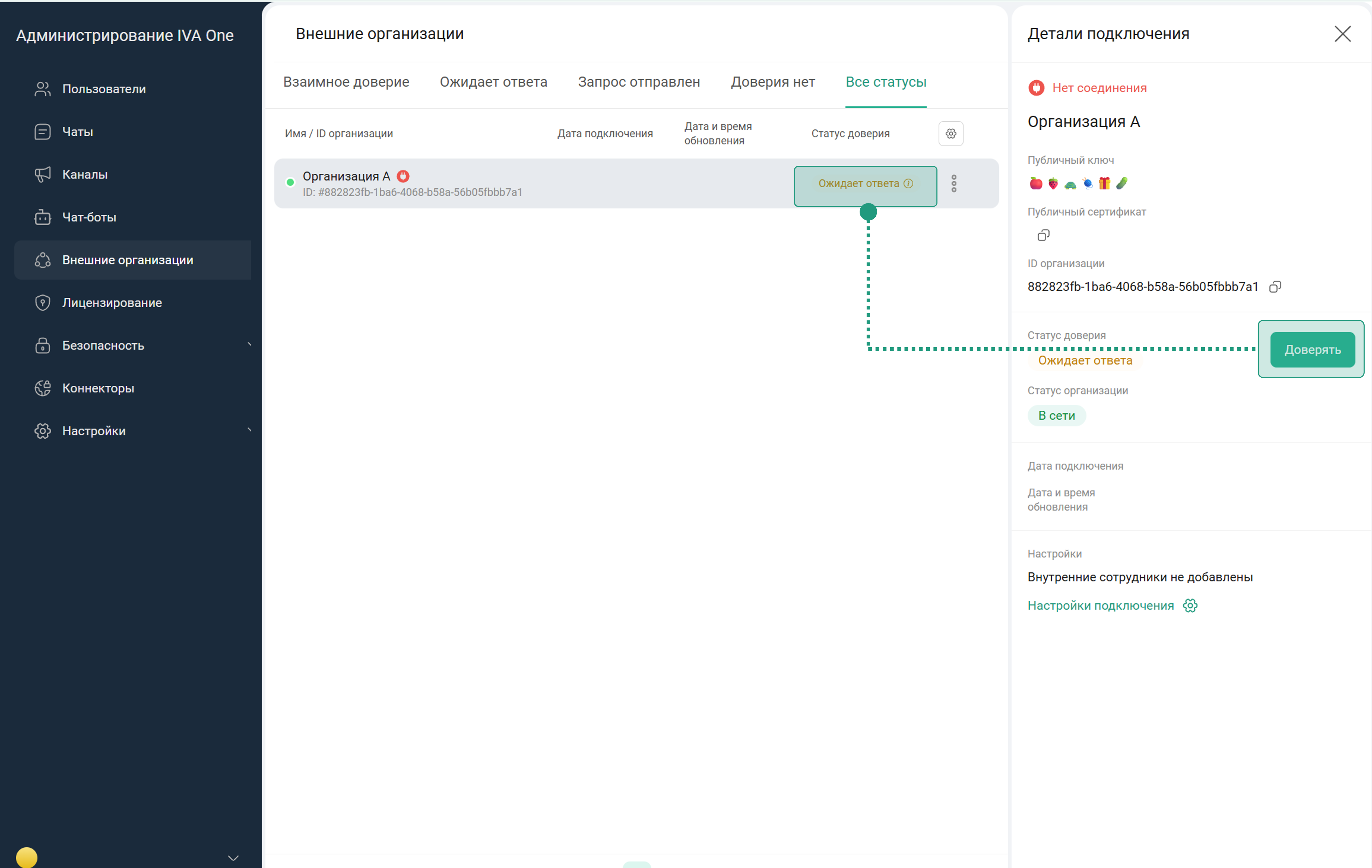 Подтверждение доверия