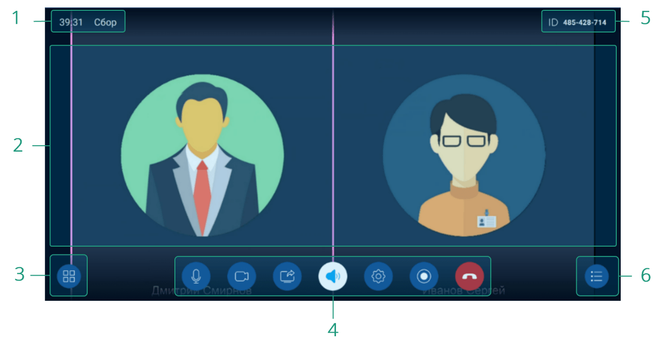 Рабочая область мероприятия