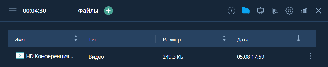 Файл с записью мероприятия