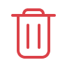 Иконка Удалить (ведро красное)